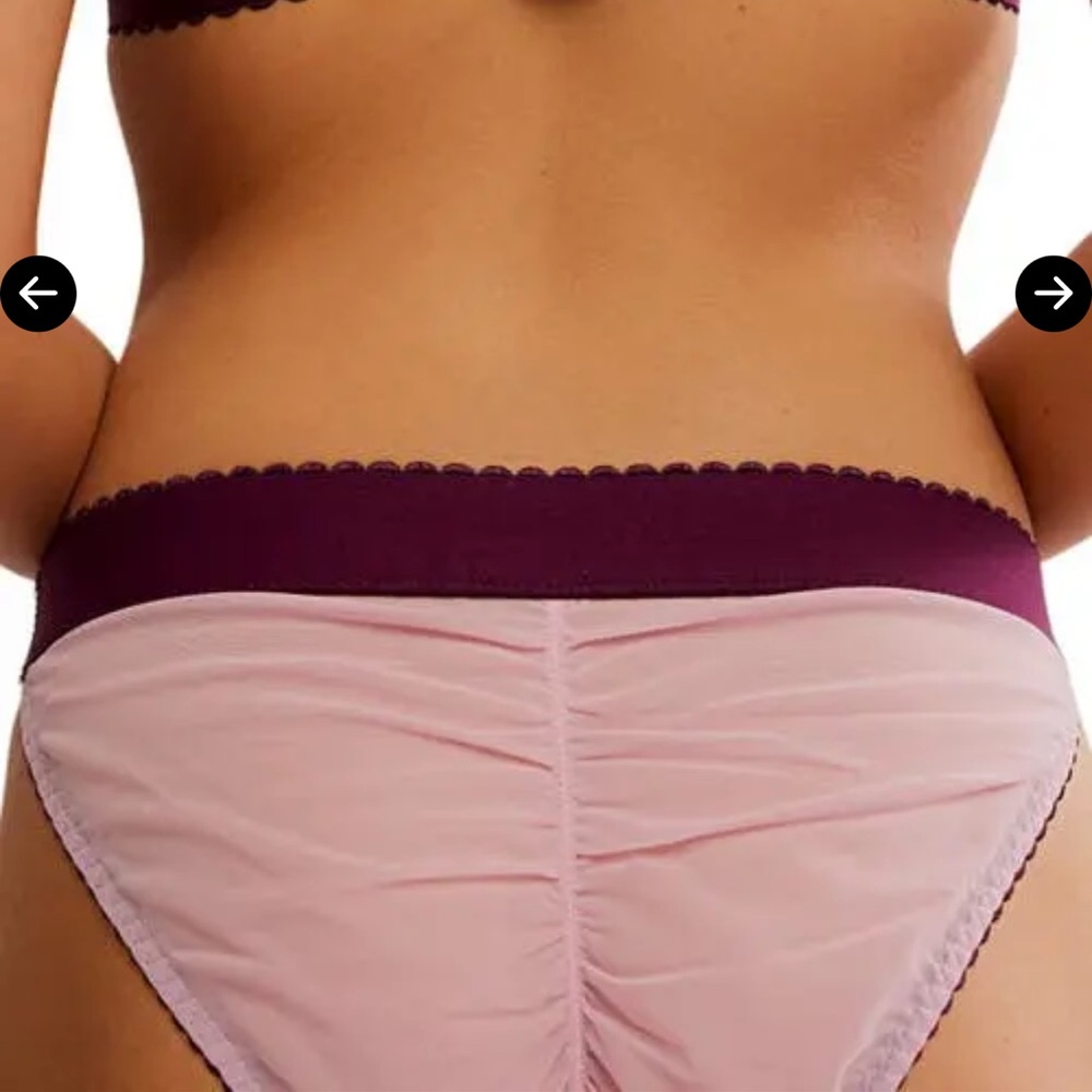 Free People Viva La Bikini Pink Polka Dot Panties